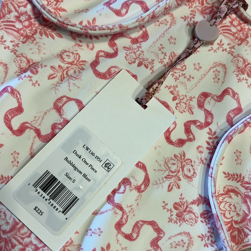 LOVESHACKFANCY Dusk Bow Print One Piece Swimsuit - Picture 6 of 9